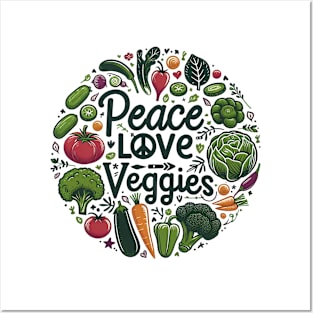 Funny Vegetarian Men Women Cool Veggie Posters and Art